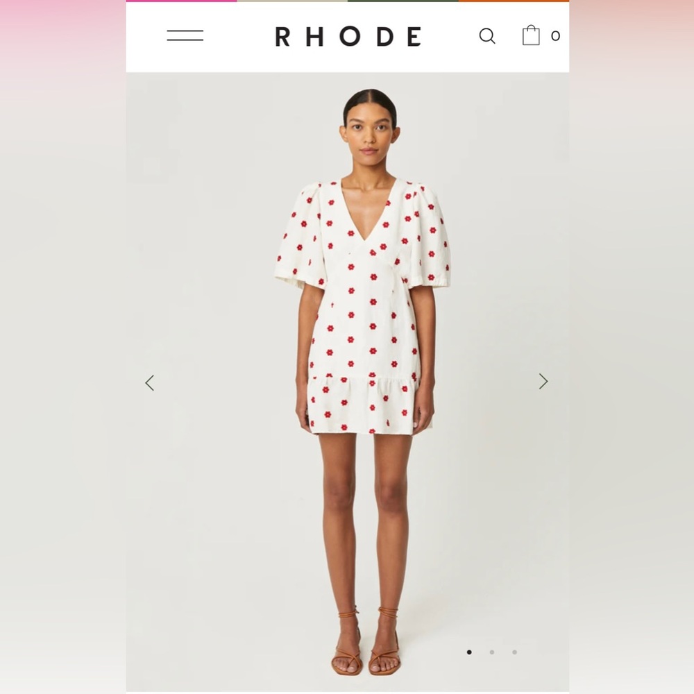 Rhode Mariana Dress in Scarlet Daisy. BNWT.
